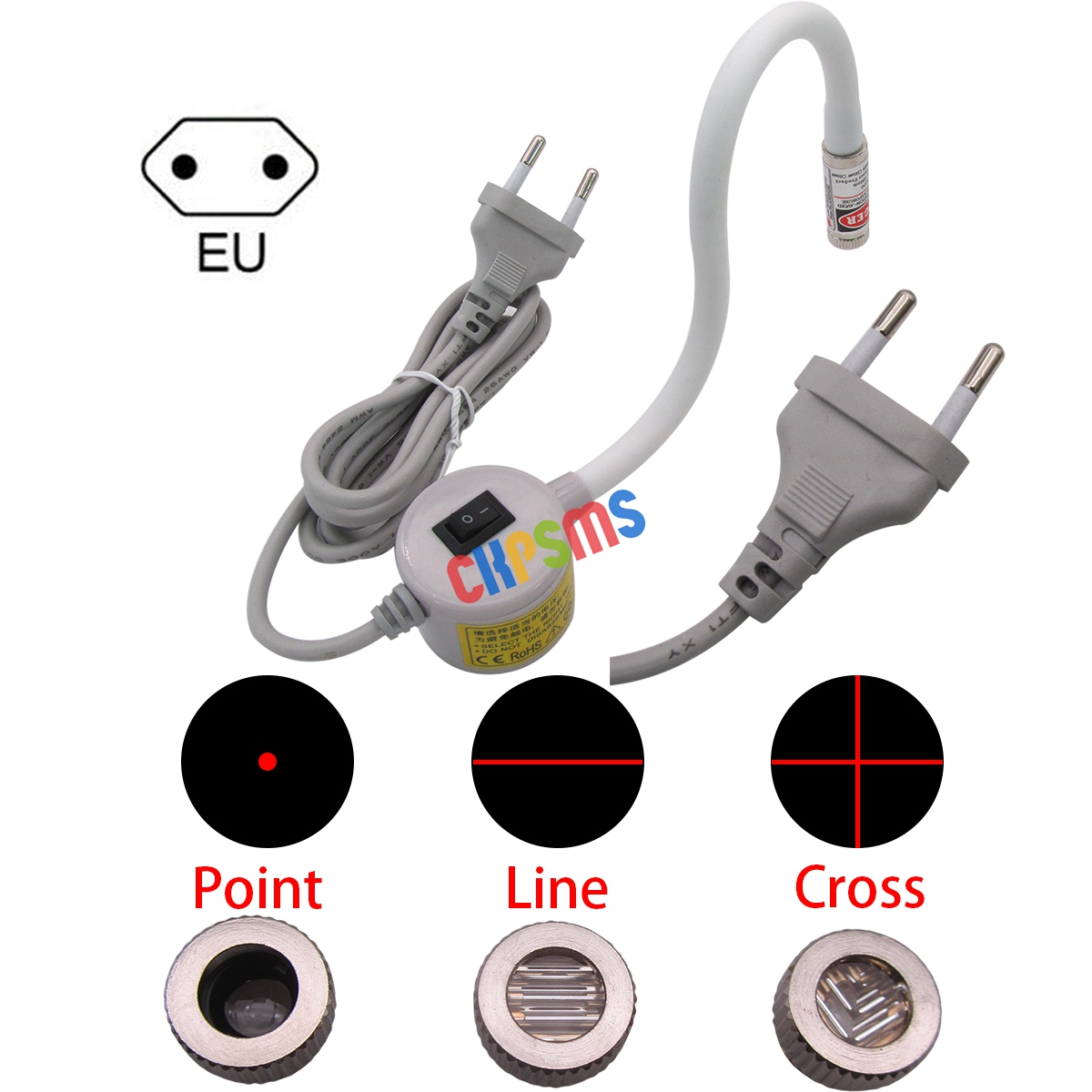 Industrial Use Of Laser - 220V-240V EU-Stecker, Linien-, Kreuz- und Punktform
