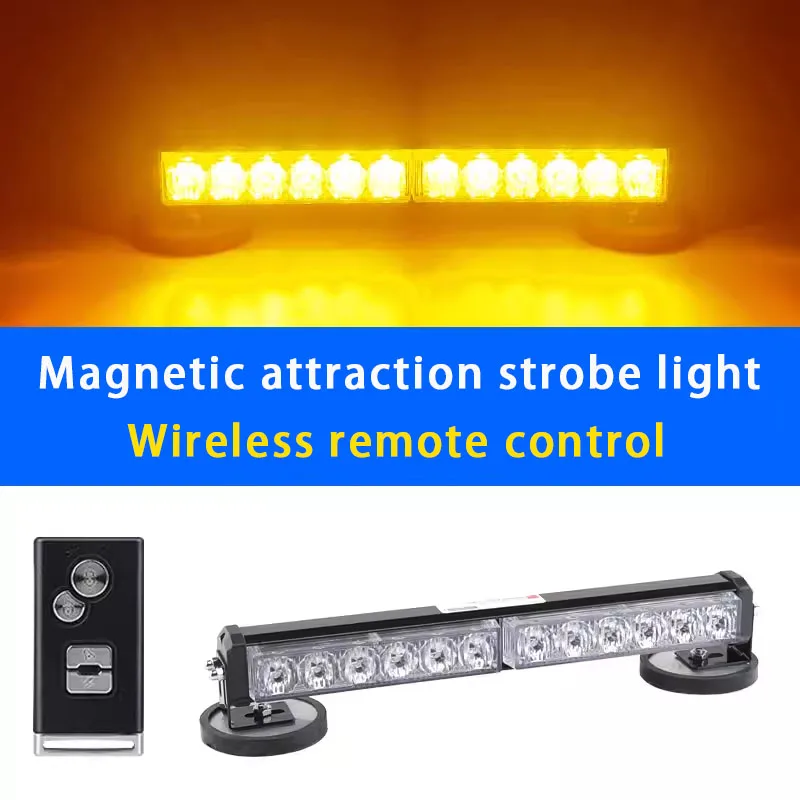 Industrial Laser Pointer 24V - Auto Wiederaufladbare Warnleuchte Blinkende Magnet Saug