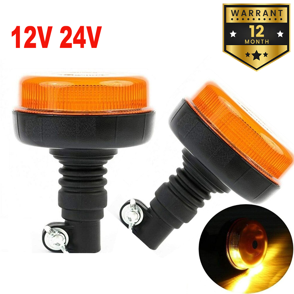 Industrial Laser Pointer 24V - 2 Stück 12V 24V Fahrzeug-Warnleuchte, Bernsteinfarbenes