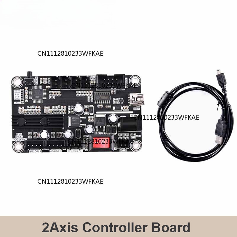 Controller Grbl Board - 2-Achsen-Lasergravierer-Steuerplatine mit Typ-C-Anschluss, 2-Achsen-Integrierter-Treiber, GRBL-USB-Anschluss, Hauptplatine