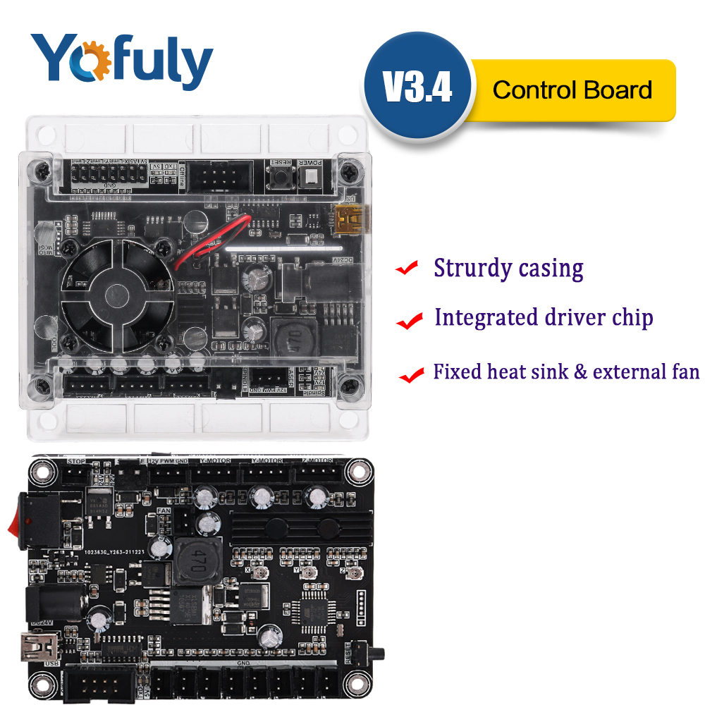 Controller Grbl Board - GRBL 1.1 USB-Anschluss CNC-Graviermaschine Steuerplatine 3-Achsen-integrierter