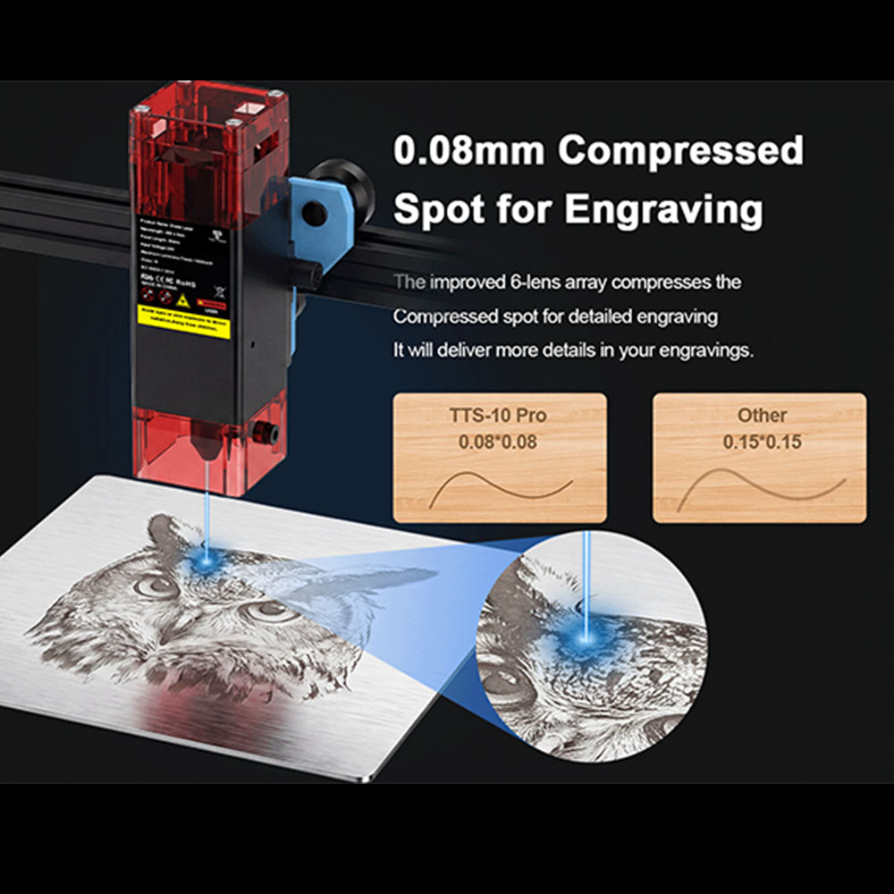 TWOTREES TTS-10 Pro Lasergravi – Acrylic Cutting Machine Bewertung und Preis