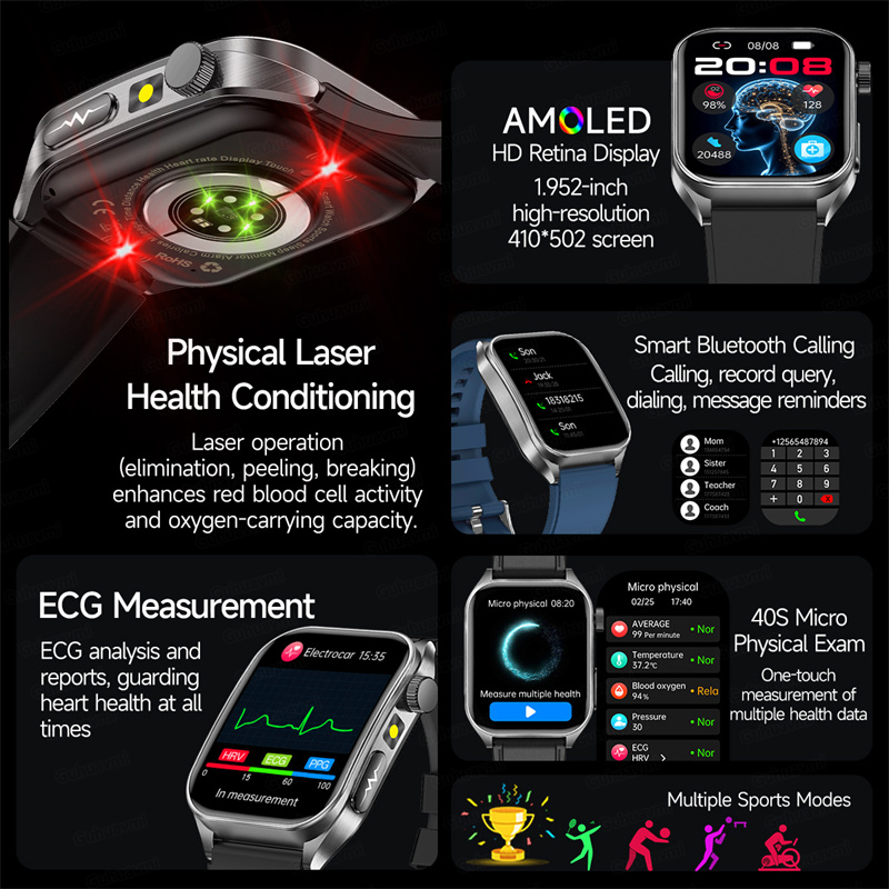 Smart Watch 650 nm Dual-Sonde- – Industrial Laser Training Bewertung und Preis