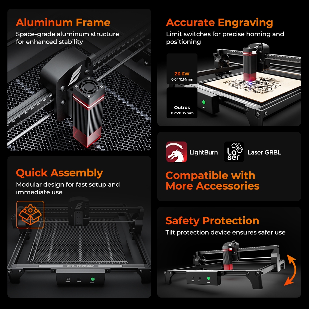 ELIDOR Z6 6W Lasergravierer un – Industrial Laser Solutions Bewertung und Preis